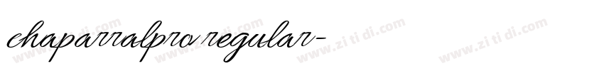 chaparralpro regular字体转换 chaparralpro regular字体转换